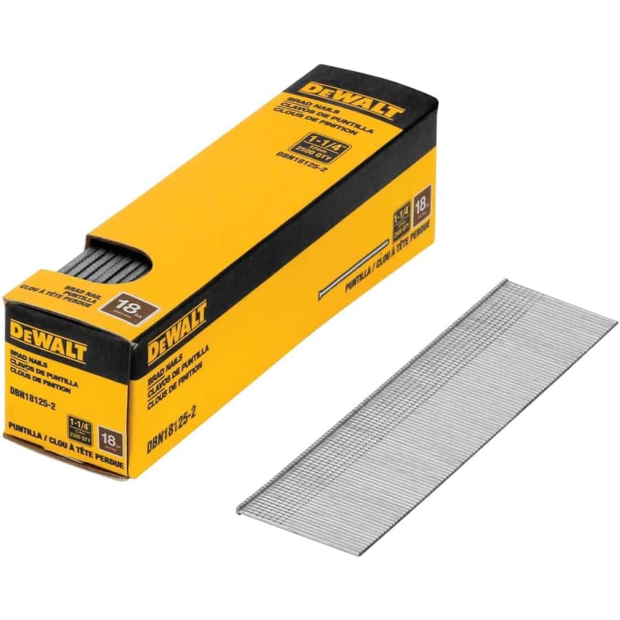 DeWalt 2" 18 Gauge Brad Nails 2,500-Pack: $6