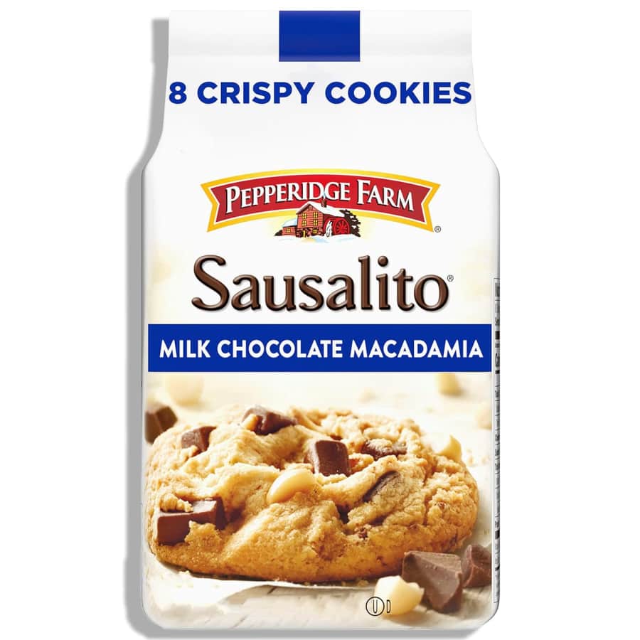Pepperidge Farm Sausalito Crispy Milk Chocolate Macadamia Nut Cookies 7.2-oz. Bag: $3 via Sub & Save Pepperidge Farm Sausalito Crispy Milk Chocolate Macadamia Nut Cookies 7.2-oz. Bag: $3 via Sub & Save