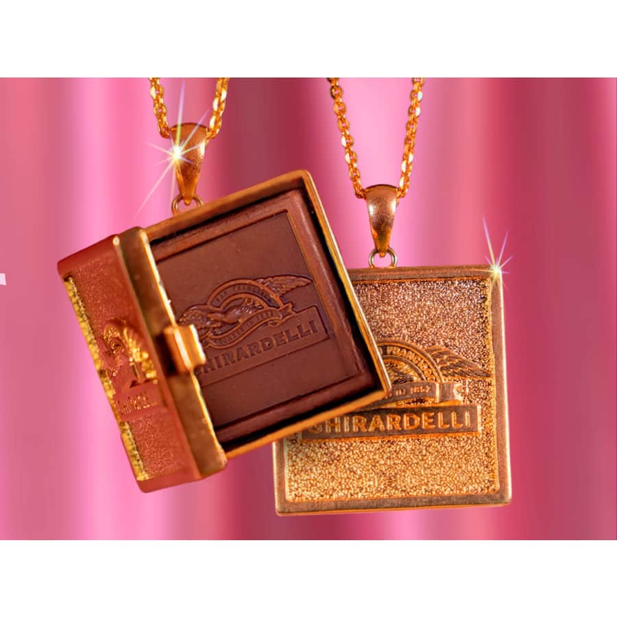 Ghiradelli 14K Gold-Plated Chocolockets w/ Chocolate: Free