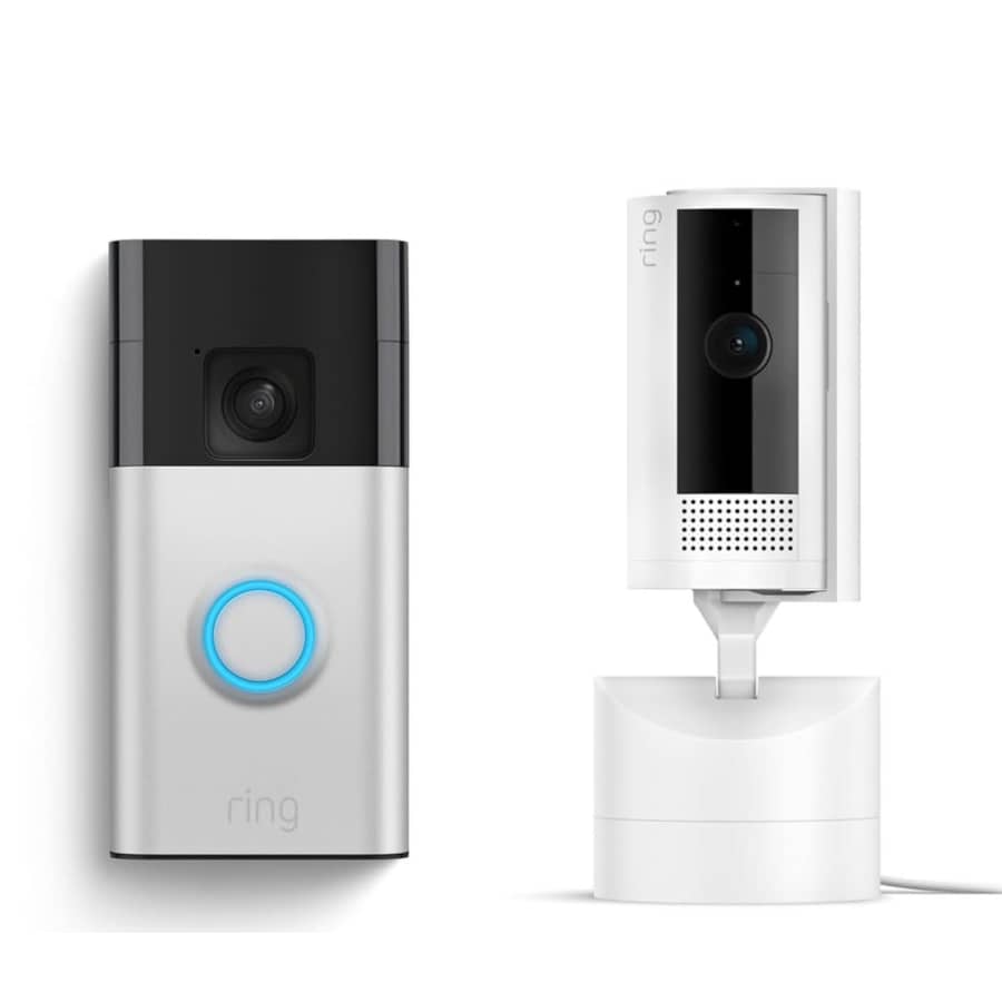 Ring Battery Doorbell with Ring Pan-Tilt Indoor Cam: $80 w/ Prime