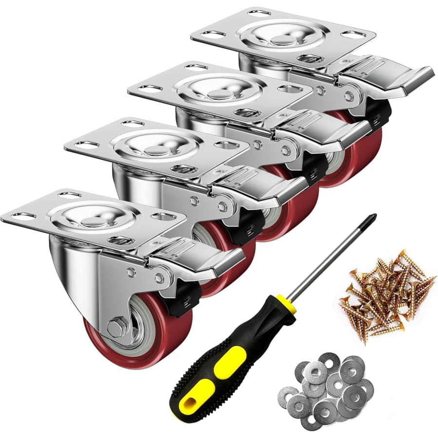 2" Caster Wheels 4-Pack: $9.99