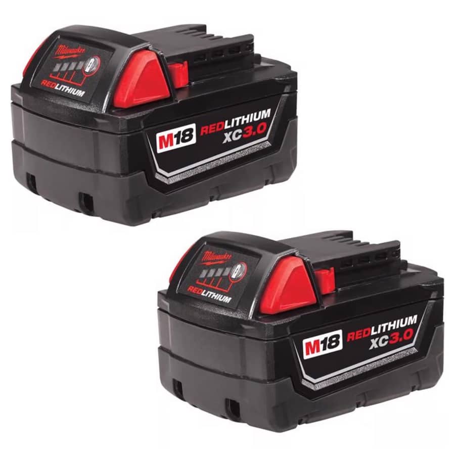 Milwaukee M18 RedLithium XC 3Ah Li-Ion Battery Combo 2-Pack: $79 Milwaukee M18 RedLithium XC 3Ah Li-Ion Battery Combo 2-Pack: $79