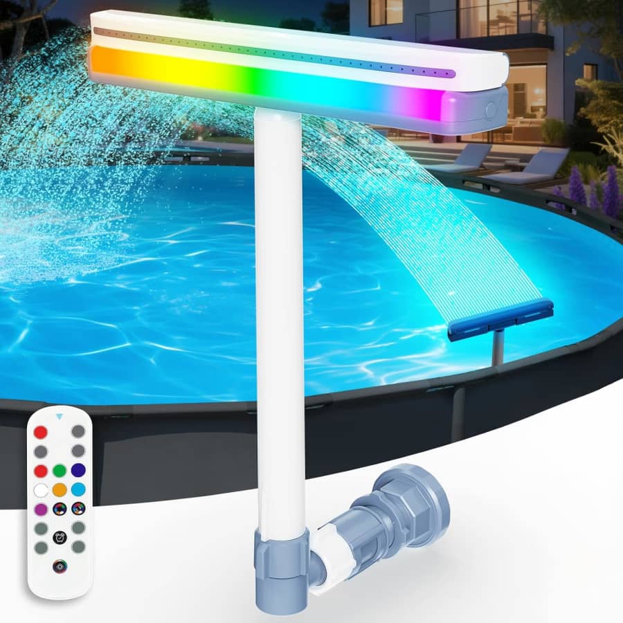 LED Pool Fountain w/ Remote: $9.99