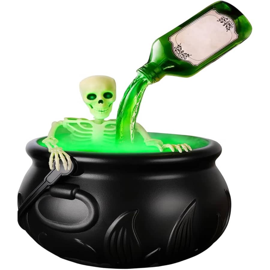 Halloween Cauldron w/ LED Mist Maker: $13.99 Halloween Cauldron w/ LED Mist Maker: $13.99