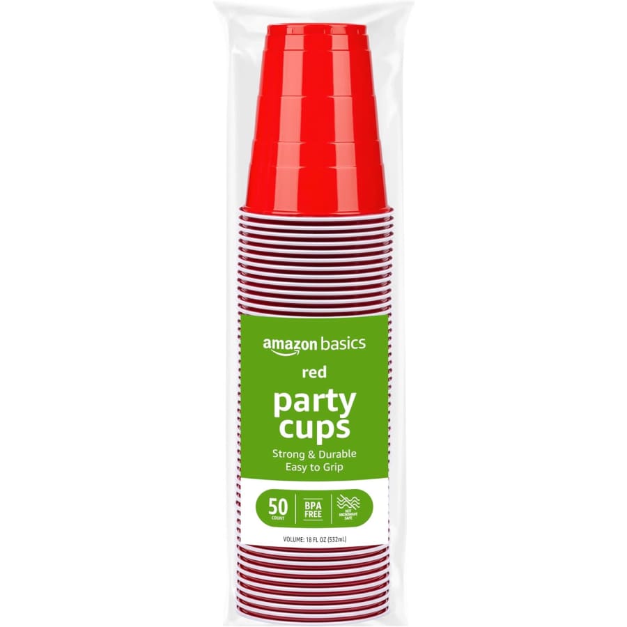 Amazon Basics 50-Count 18-oz. Disposable Plastic Party Cups: $3.66 via Subscribe & Save w/ Prime Amazon Basics 50-Count 18-oz. Disposable Plastic Party Cups: $3.66 via Subscribe & Save w/ Prime