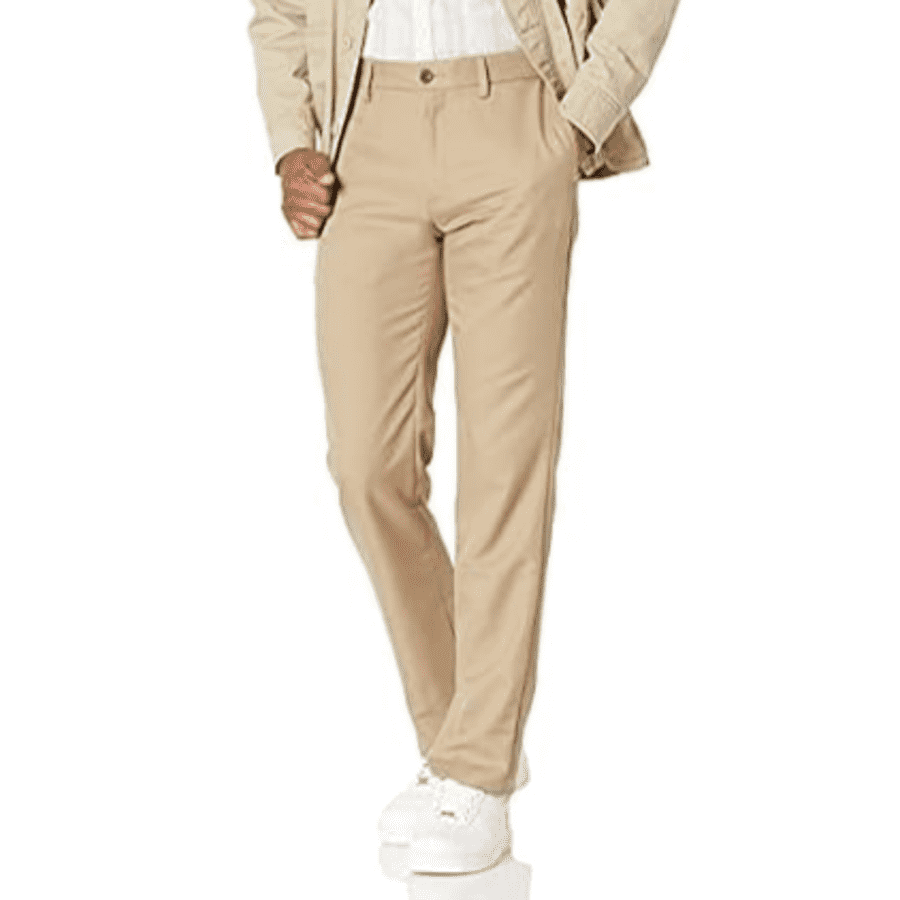 Amazon Men's Essentials Slim-Fit Flat-Front Dress Pant: from $6.99 Amazon Men's Essentials Slim-Fit Flat-Front Dress Pant: from $6.99