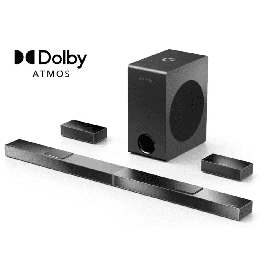 Ultimea Nova S80 520W 5.1.2 Soundbar w/ Speakers: $205