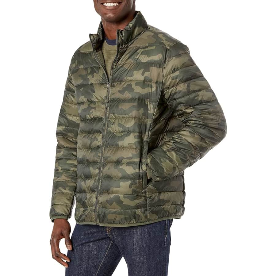 Amazon Essentials Men's Lightweight Water-Resistant Puffer Jacket: from $15