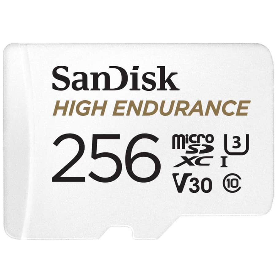 SanDisk 256GB High Endurance MicroSDXC Card: $20.99 SanDisk 256GB High Endurance MicroSDXC Card: $20.99