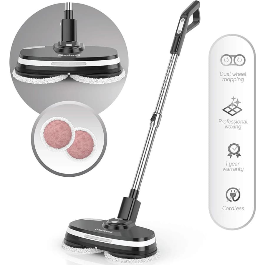 Gladwell Cordless 3-in-1 Electric Mop, Scrubber, and Waxer: $50 Gladwell Cordless 3-in-1 Electric Mop, Scrubber, and Waxer: $50