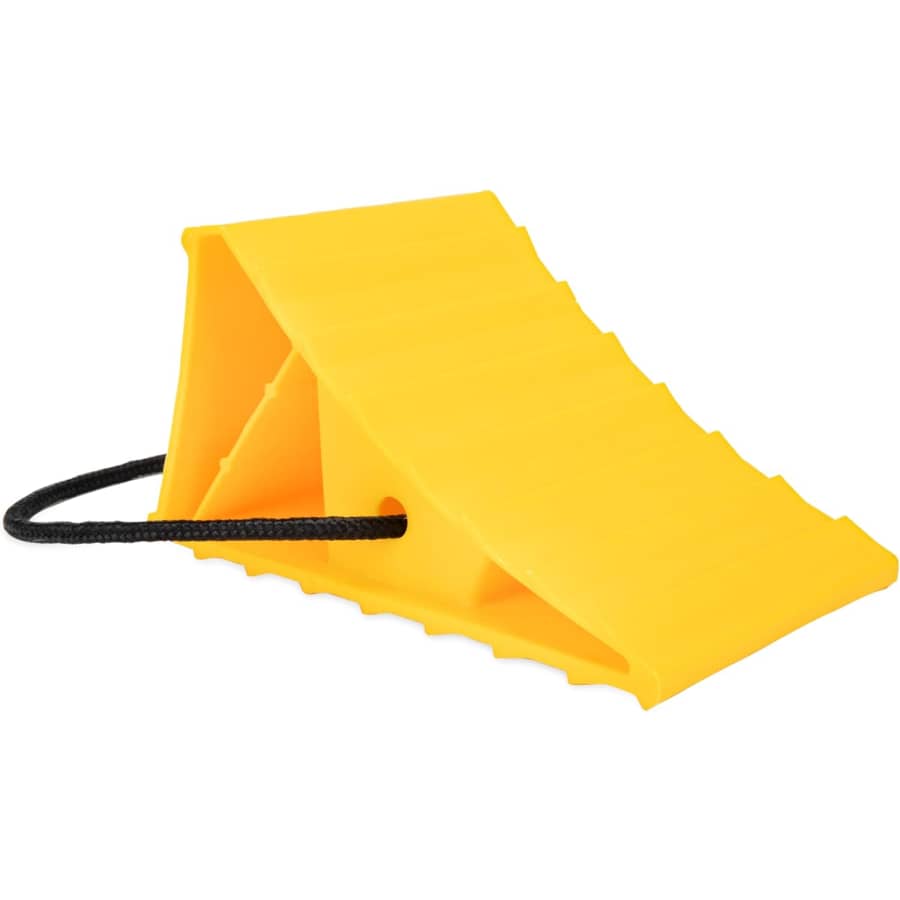 Camco Standard Wheel Chock w/ Rope: $4