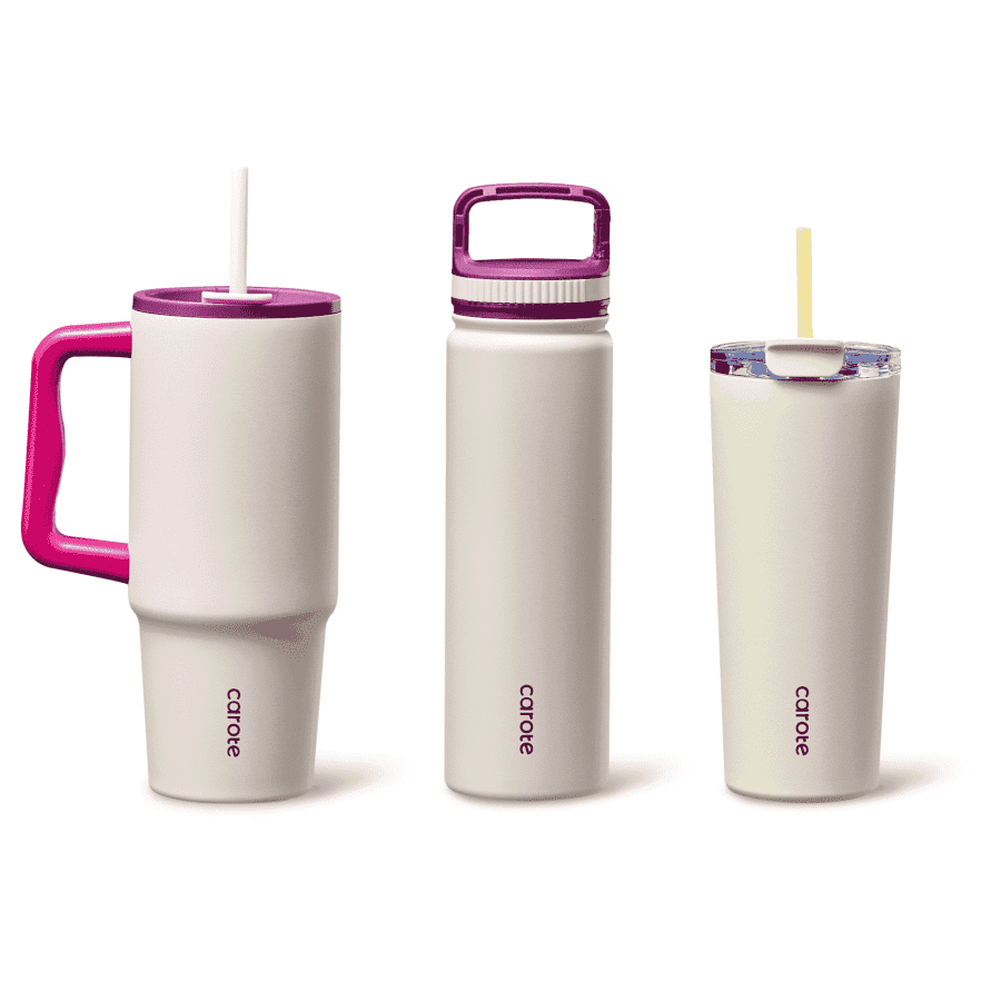 Carote Insulated Stainless Steel Water Bottle 3-Pack: $23
