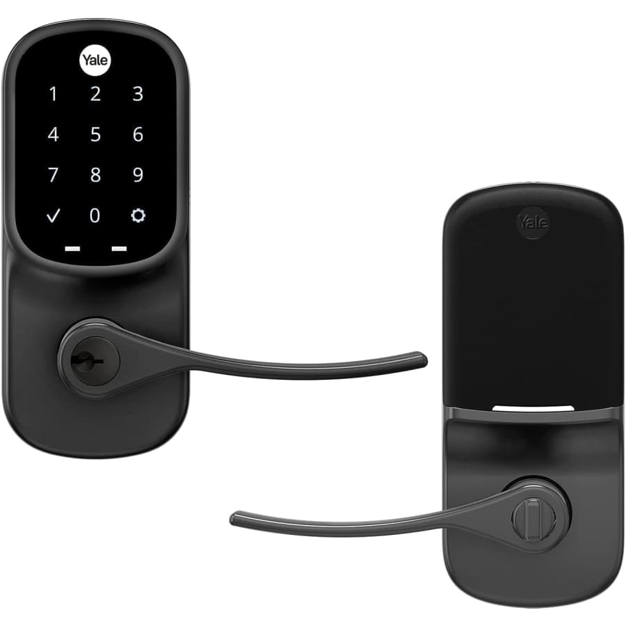 Yale Assure Lever Entry Door Handle with Keypad: $153 Yale Assure Lever Entry Door Handle with Keypad: $153
