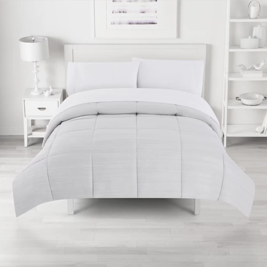 The Big One Microfiber Down-Alternative Reversible Comforter: $21.24 The Big One Microfiber Down-Alternative Reversible Comforter: $21.24