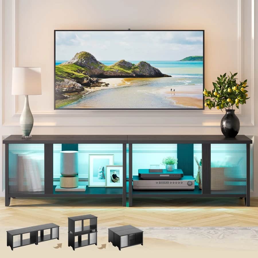 Pinmoco LED 60" TV Stand: $60 Pinmoco LED 60" TV Stand: $60