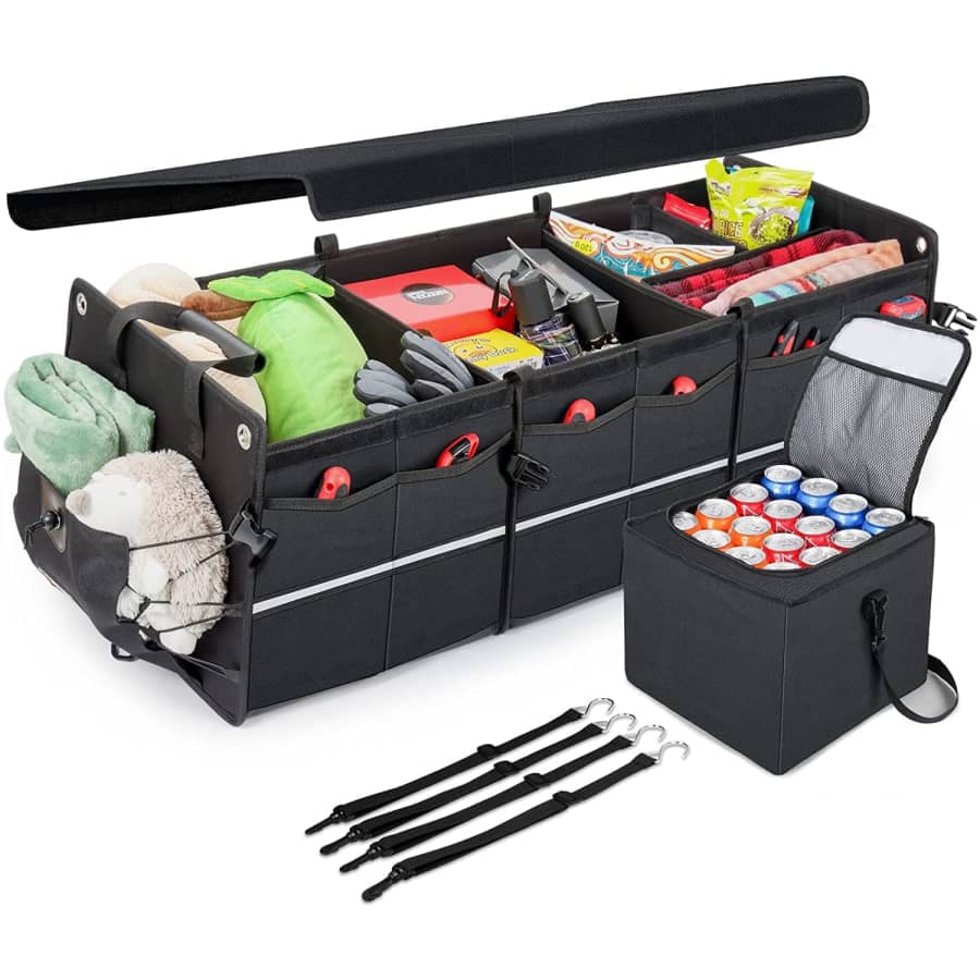 110-Liter Collapsible Car Trunk Organizer w/ Cooler Bag: $36 110-Liter Collapsible Car Trunk Organizer w/ Cooler Bag: $36
