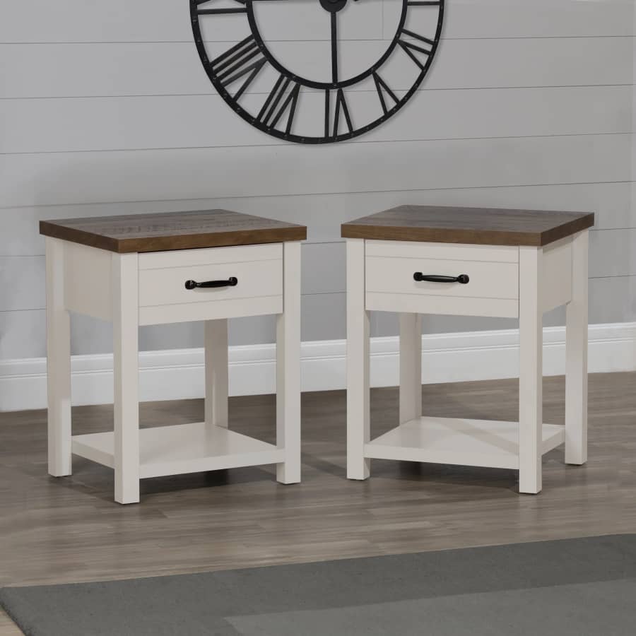 Hillsdale Lancaster Farmhouse Set of 2 Nightstands: $61 Hillsdale Lancaster Farmhouse Set of 2 Nightstands: $61