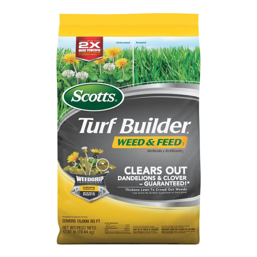 Scotts Turf Builder Weed & Feed 15,000-Sq. Ft. Lawn Fertilizer: $70 Scotts Turf Builder Weed & Feed 15,000-Sq. Ft. Lawn Fertilizer: $70