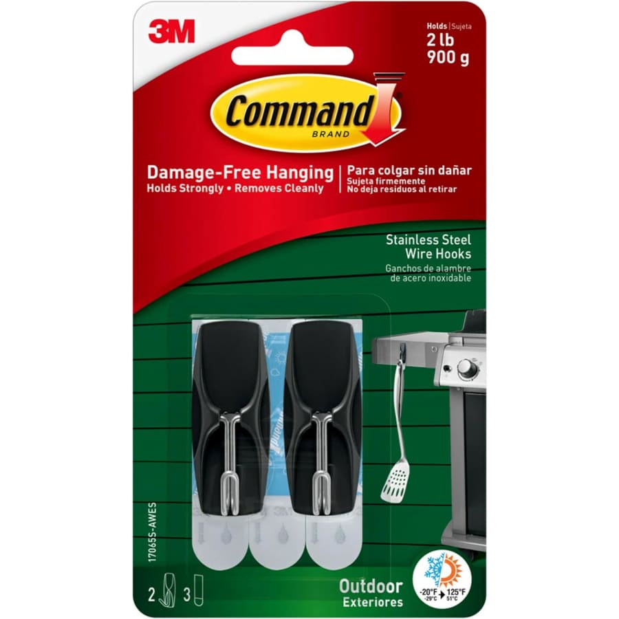 Command Outdoor Stainless Steel Wire Hooks: $4 Command Outdoor Stainless Steel Wire Hooks: $4