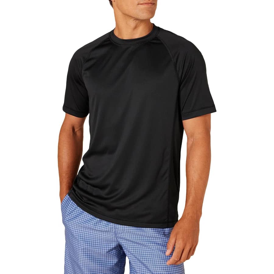 Amazon Essentials Men's UPF 50 Swim T-Shirt: $9.91