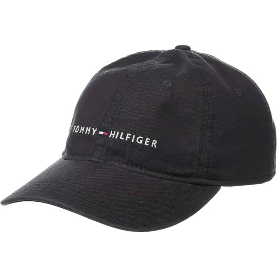 Tommy Hilfiger Men's Cotton Logo Adjustable Baseball Cap: $11 Tommy Hilfiger Men's Cotton Logo Adjustable Baseball Cap: $11