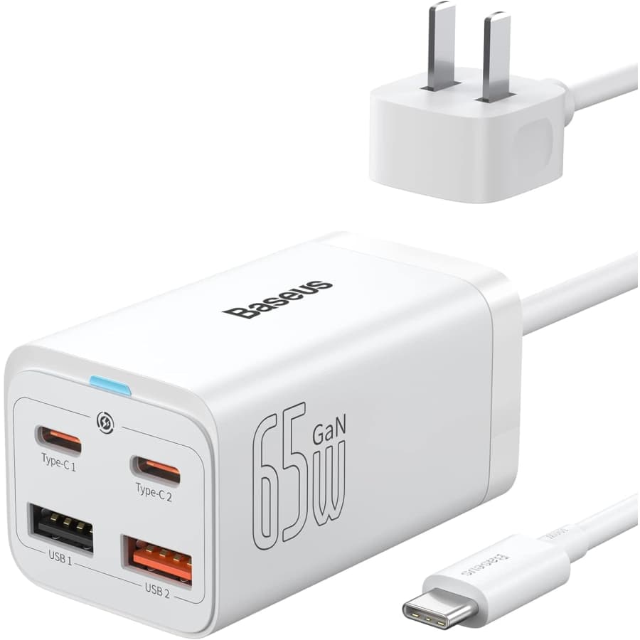 Baseus 65W 4-Port USB-C Charger: $30 Baseus 65W 4-Port USB-C Charger: $30