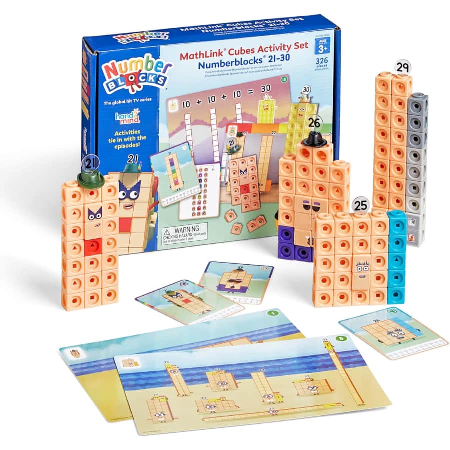 hand2mind MathLink Cubes Numberblocks 21-30 Activity Set: $21.99