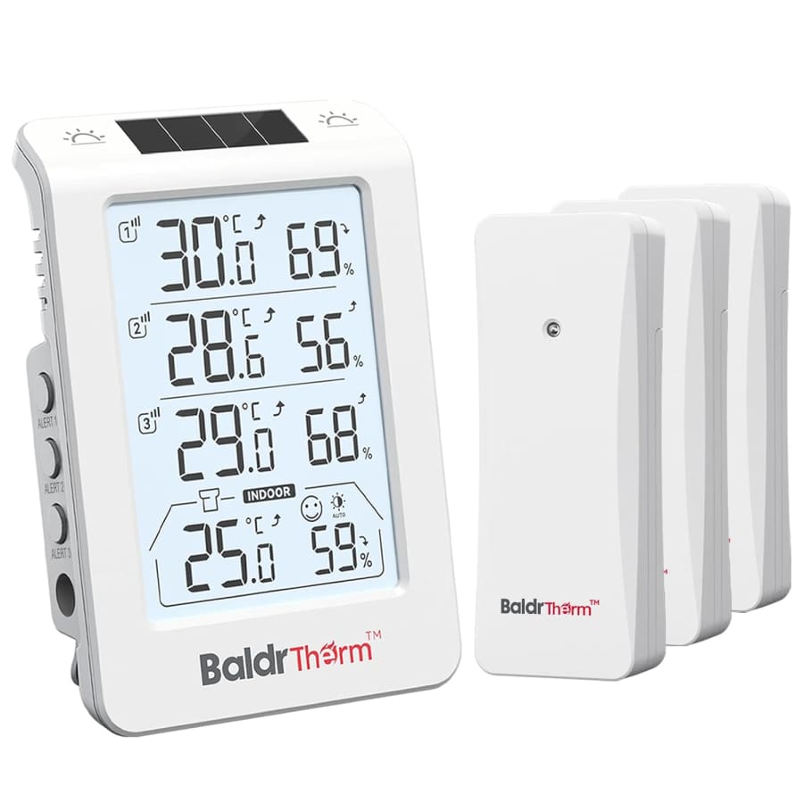 BaldrTherm Solar Outdoor Thermometer 4.8" Display: $14.07