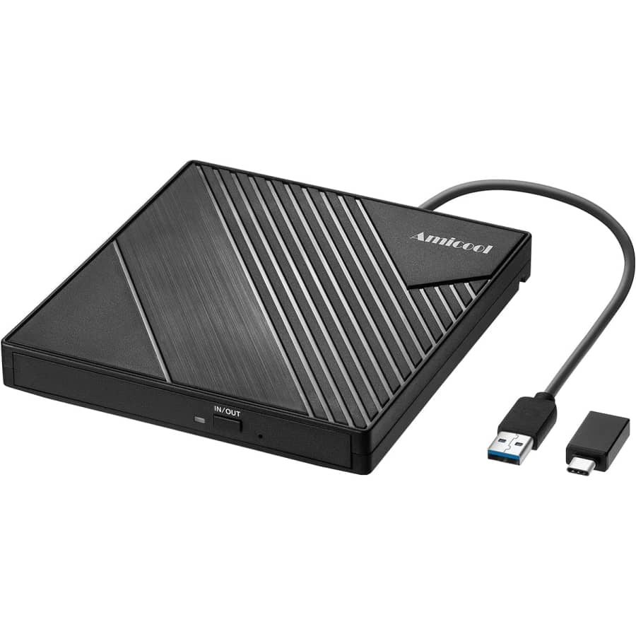Amicool External USB DVD Drive: $19 Amicool External USB DVD Drive: $19