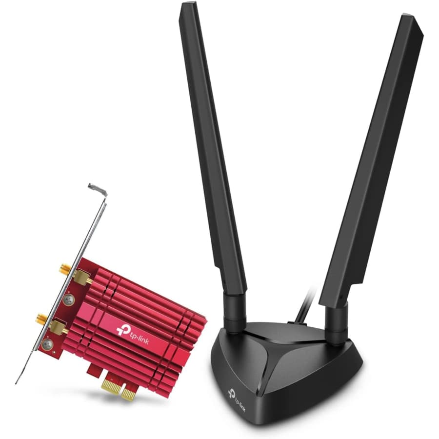 TP-Link WiFi 6E Intel AX210 AXE5400 PCIe WiFi Card: $45