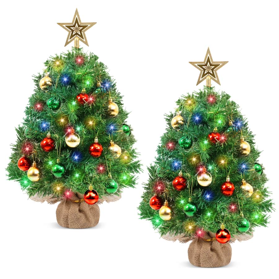 Yexmas 30" Pre-Lit Artificial Mini Christmas Tree 2-Pack: $29.99 Yexmas 30" Pre-Lit Artificial Mini Christmas Tree 2-Pack: $29.99