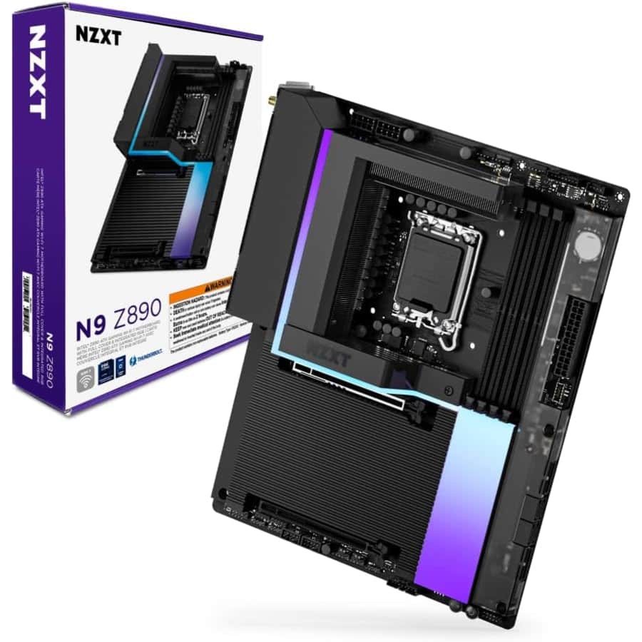 NZXT N9 Z890 Intel Z890 LGA 1851 ATX Gaming Motherboard: $350