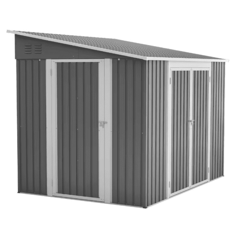 6x8-Foot Galvanized Steel Outdoor Shed: $235