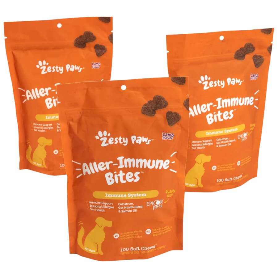 Zesty 100-Count Paws Dog Treats 3-Pack: $24
