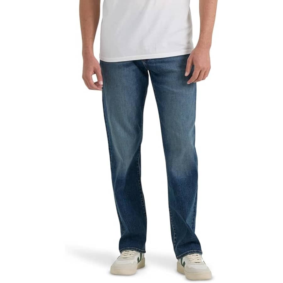 Lee Men's Extreme Motion Relaxed Straight Jeans: $21