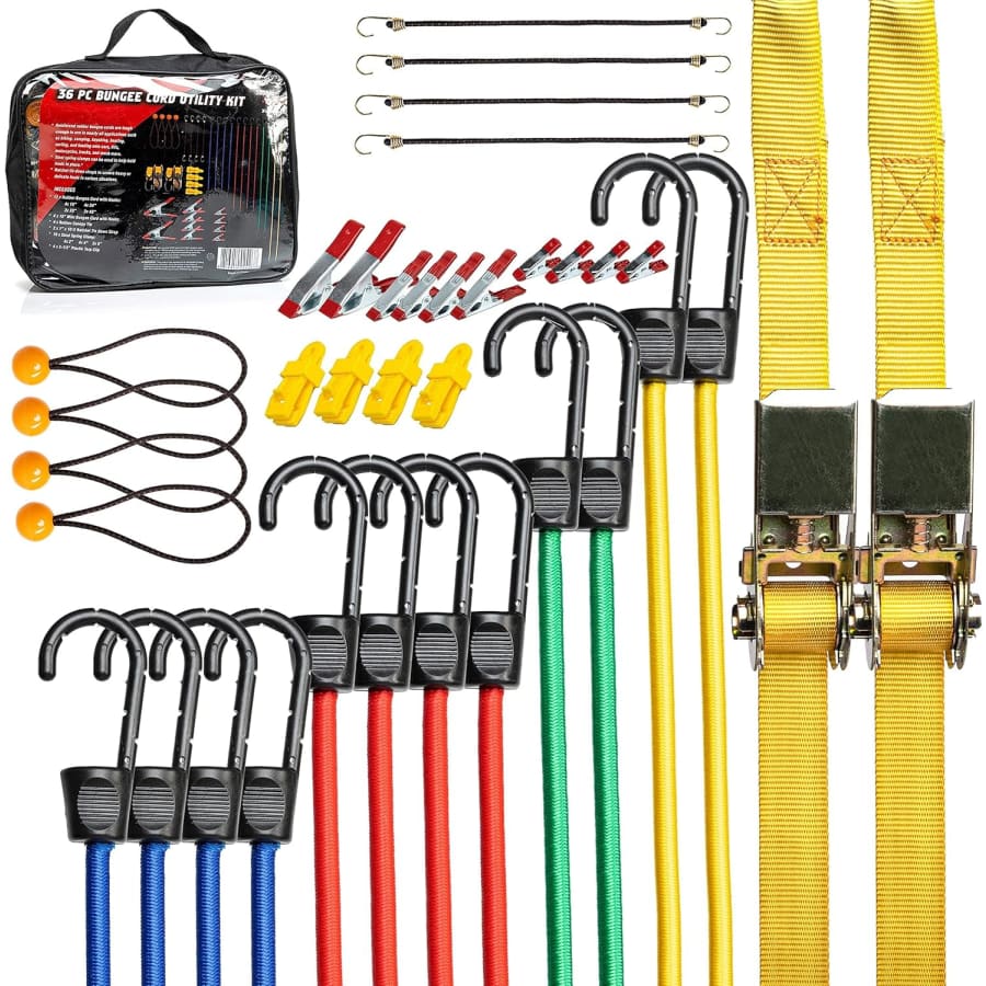 36-Piece Bungee Cord Kit: $13