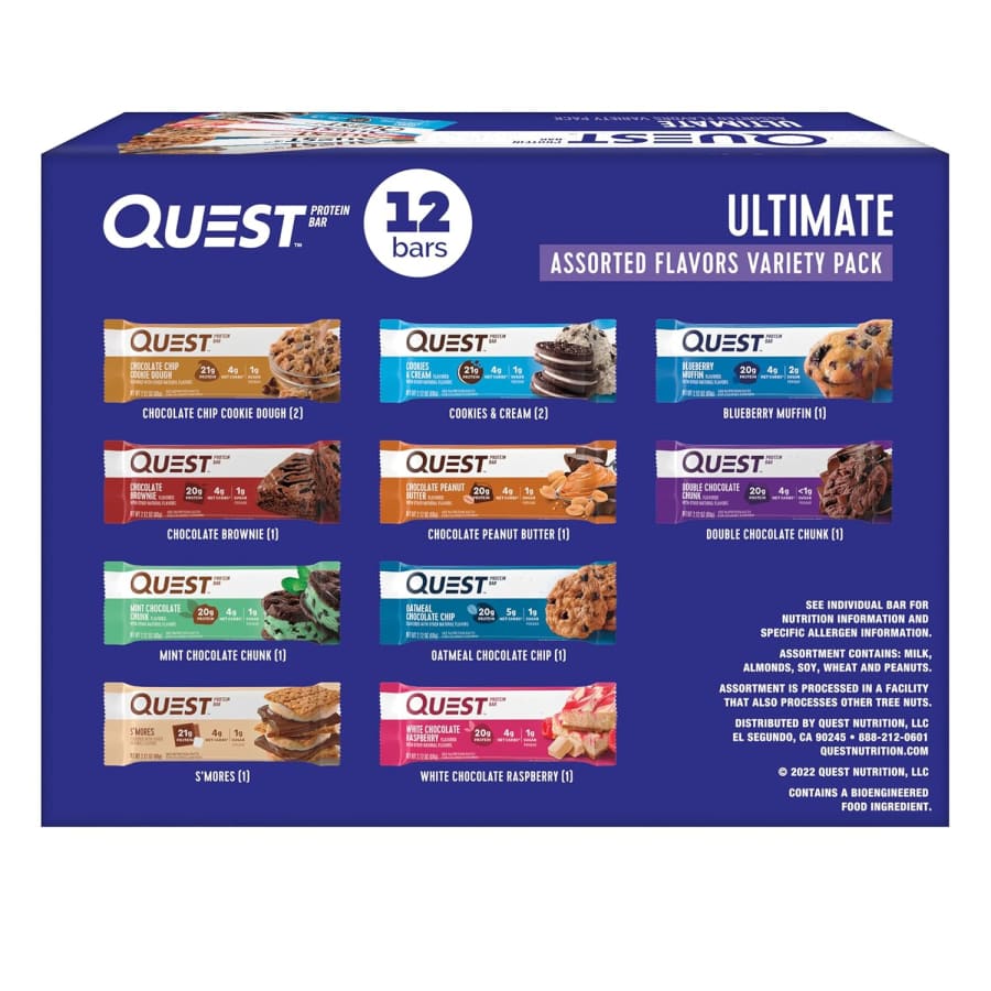 Quest Nutrition Ultimate Variety Pack Protein Bars 12-Pack: $17 via Sub & Save Quest Nutrition Ultimate Variety Pack Protein Bars 12-Pack: $17 via Sub & Save