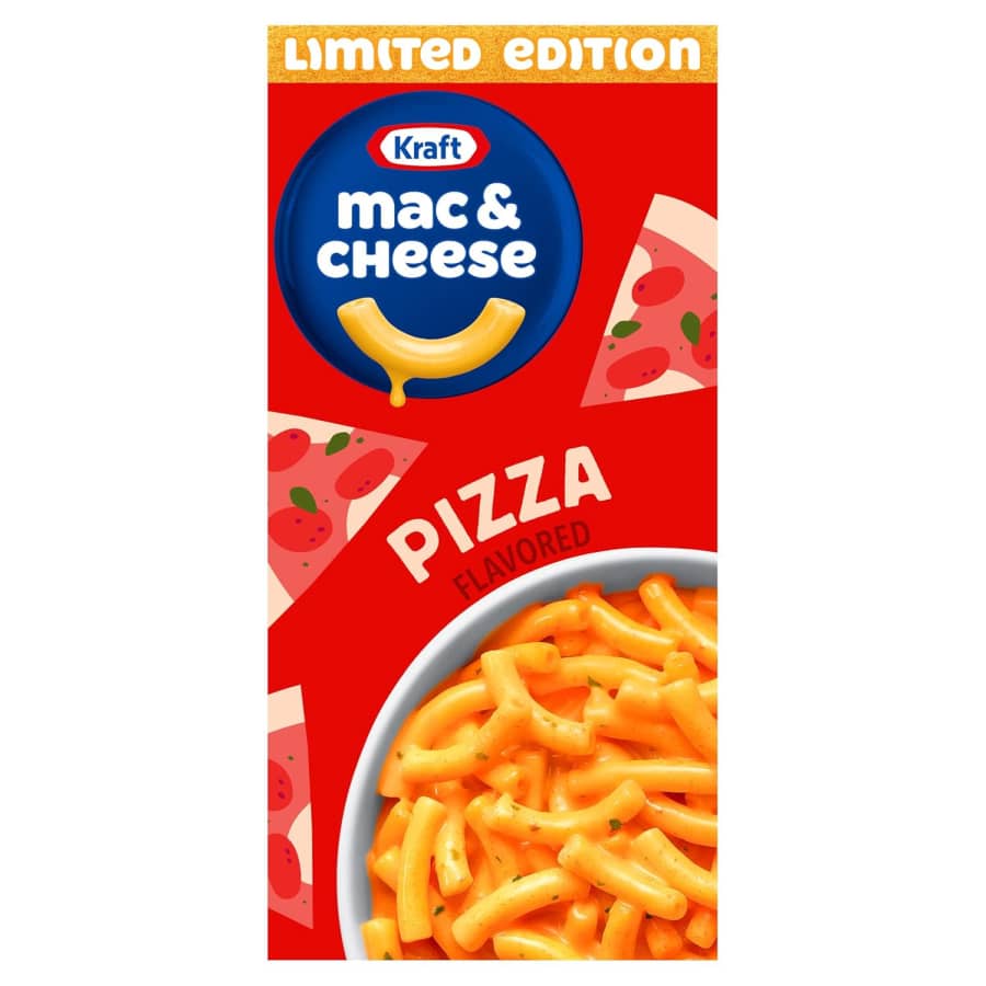Kraft Pizza Flavored Mac & Cheese 7.25-oz. Box: $1 Kraft Pizza Flavored Mac & Cheese 7.25-oz. Box: $1