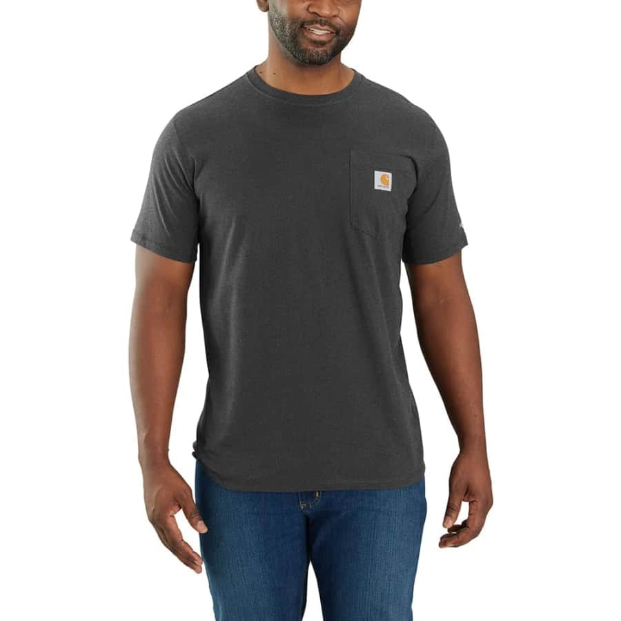 Carhartt Men's Force Relaxed Fit Midweight Pocket T-Shirt: $19 Carhartt Men's Force Relaxed Fit Midweight Pocket T-Shirt: $19