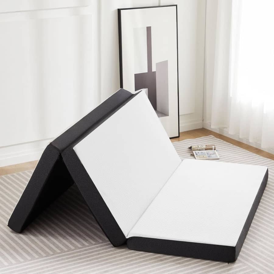 Sweetcrispy Tri-fold 4" Memory Foam Mattress: $45 Sweetcrispy Tri-fold 4" Memory Foam Mattress: $45