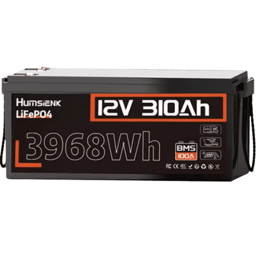 HumsiENK 12V 310Ah LiFePO4 Lithium Battery: $275