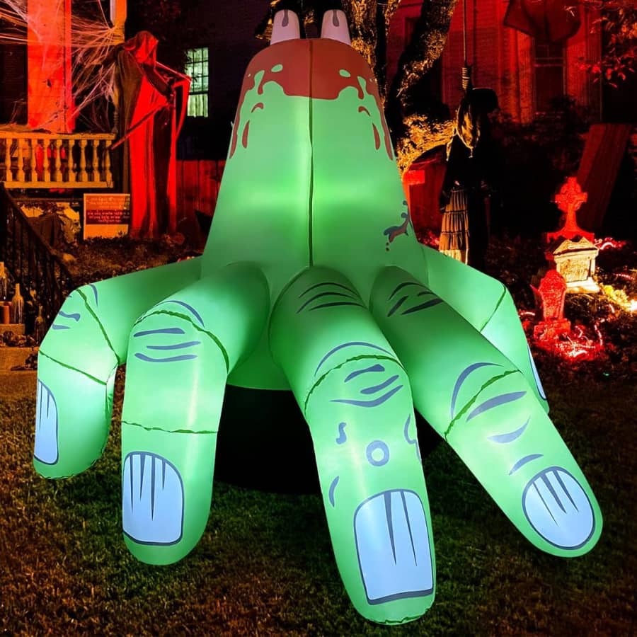 6-Ft. Halloween Inflatable Hand: $29.99 6-Ft. Halloween Inflatable Hand: $29.99