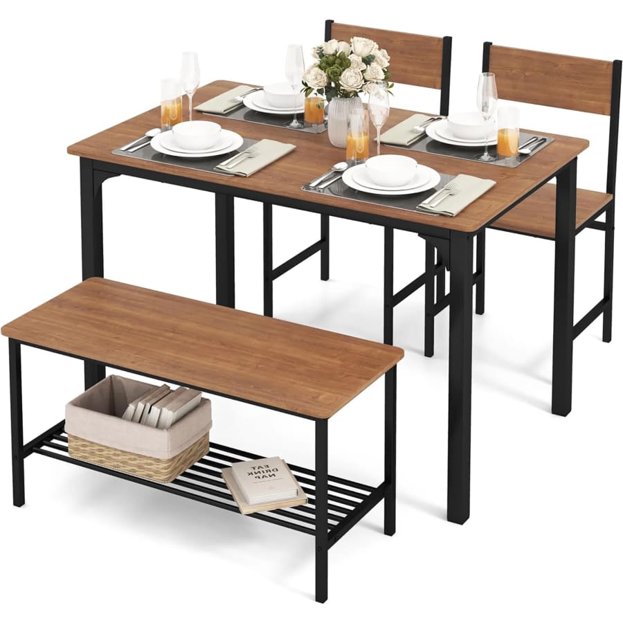 Gymax 4-Piece Dining Table Set: $139