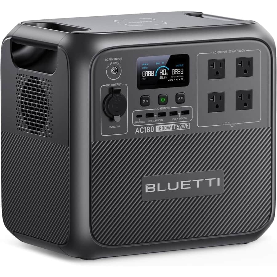 Bluetti 1,800W LiFePO4 Solar Portable Power Station: $409 Bluetti 1,800W LiFePO4 Solar Portable Power Station: $409