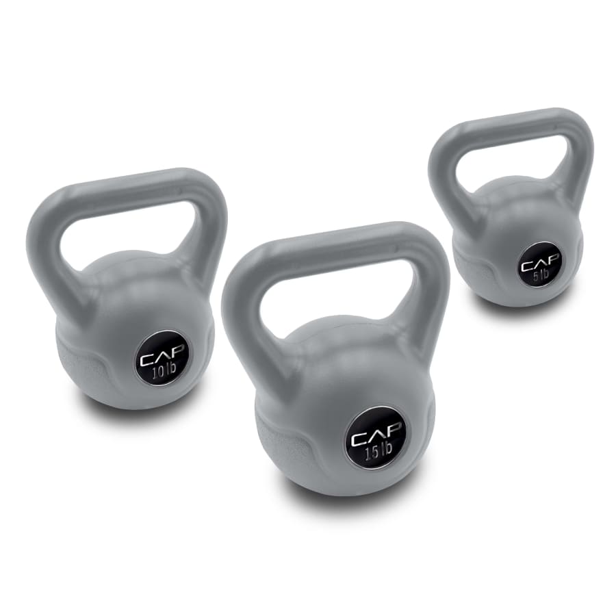 CAP Barbell 30-lb. Vinyl Kettlebell Set: $20