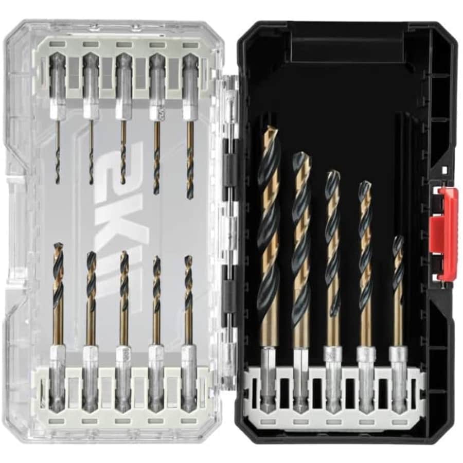 Skil 15-Piece Hex Shank Twist Drill Bit Set: $14 Skil 15-Piece Hex Shank Twist Drill Bit Set: $14
