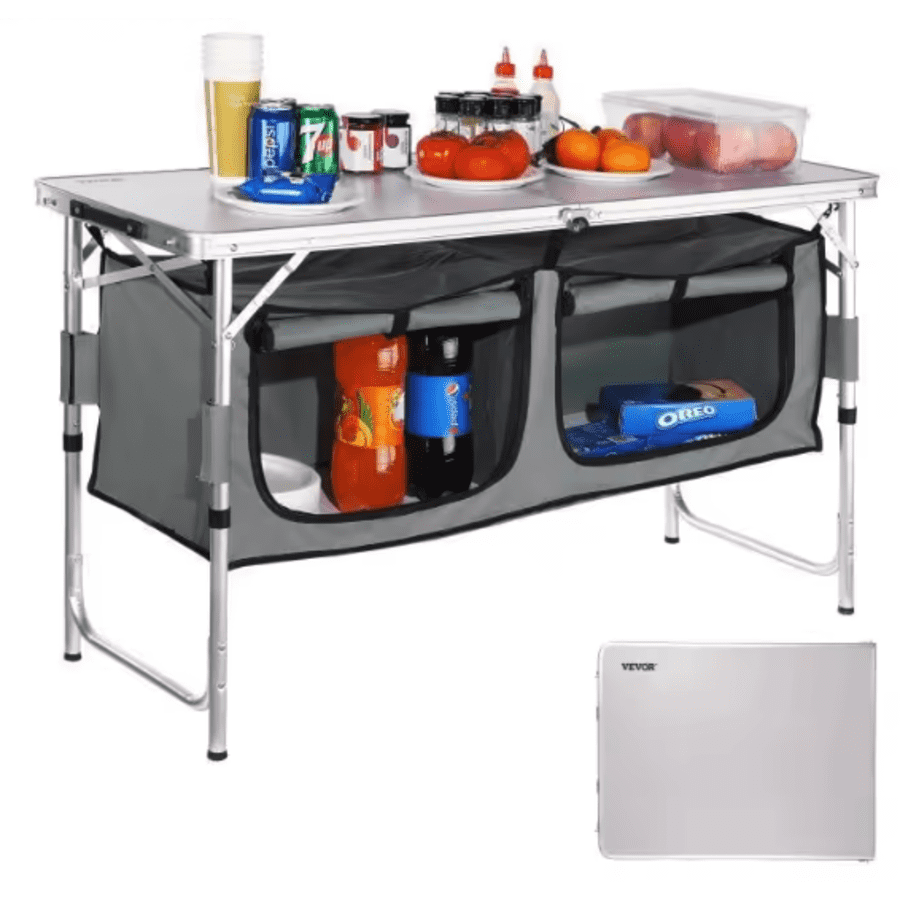 Vevor 4-Foot Camping Kitchen Table: $39.50 Vevor 4-Foot Camping Kitchen Table: $39.50