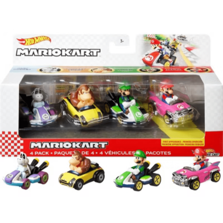 Hot Wheels Mario Kart Diecast 4-Pack: $19 Hot Wheels Mario Kart Diecast 4-Pack: $19