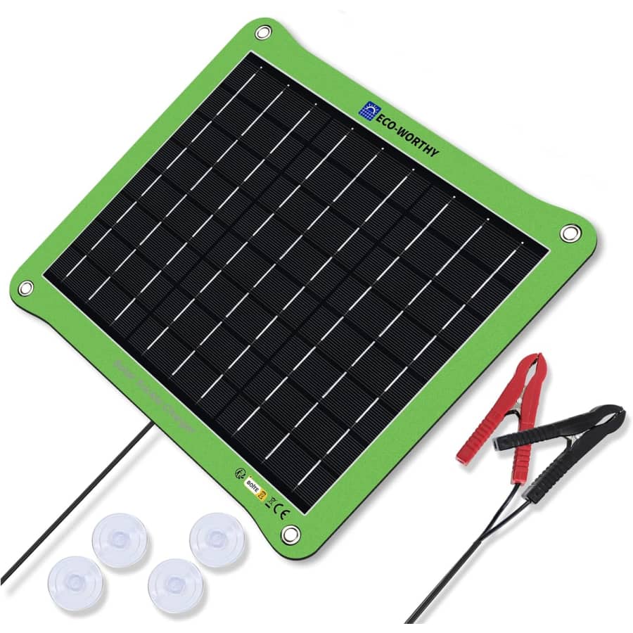 Eco-Worthy 12V 7.5W Solar Car Battery Charger and Maintainer: $20 Eco-Worthy 12V 7.5W Solar Car Battery Charger and Maintainer: $20