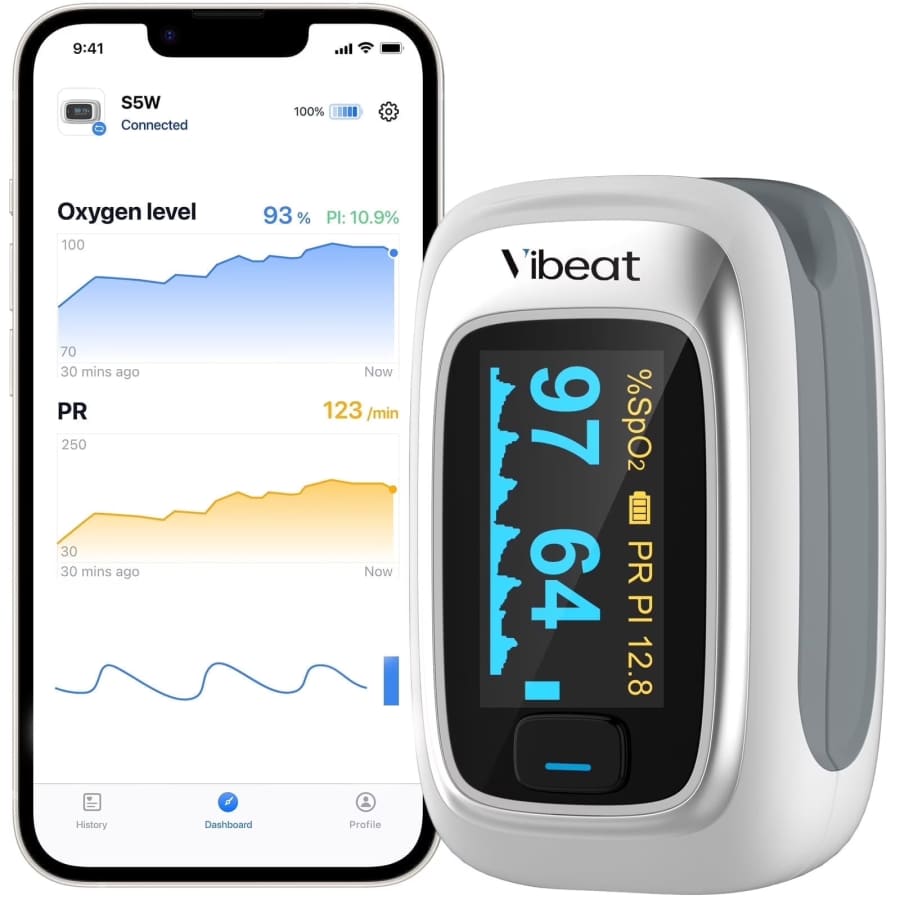 Vibeat S5W Bluetooth Pulse Oximeter: $15.15 Vibeat S5W Bluetooth Pulse Oximeter: $15.15